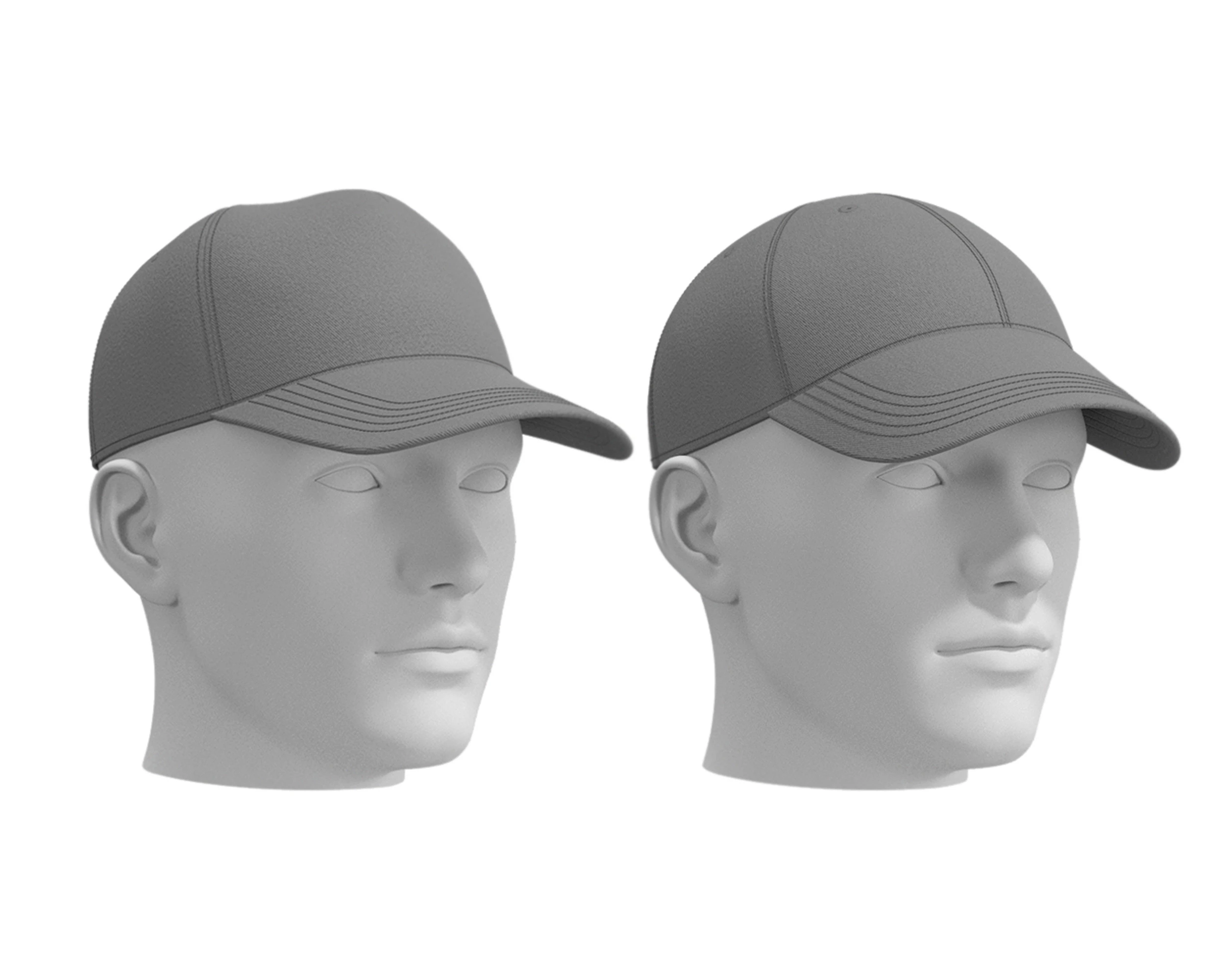 BASIC BASEBALL CAPS - g8m zprj obj fbx highpoly 3D Model .c4d .max .obj .3ds .fbx .stl .blend 