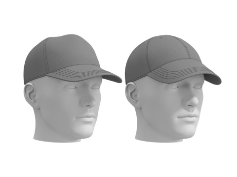 BASIC BASEBALL CAPS - g8m zprj obj fbx highpoly 3D Model