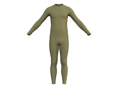 THERMAL UNDERWEAR - mv2 zpac obj fbx highpoly 3Dモデル