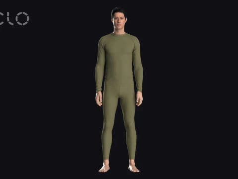 THERMAL UNDERWEAR - mv2 zpac obj fbx highpoly 3D Model