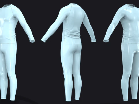 THERMAL UNDERWEAR - mv2 zpac obj fbx highpoly 3D Model
