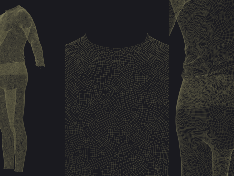 THERMAL UNDERWEAR - mv2 zpac obj fbx highpoly Model 3D