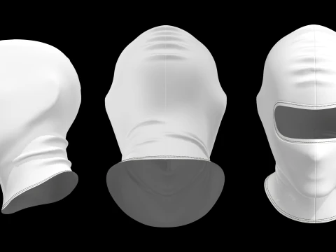 SKI MASK PACK - g8m zpac obj fbx highpoly 3D Model