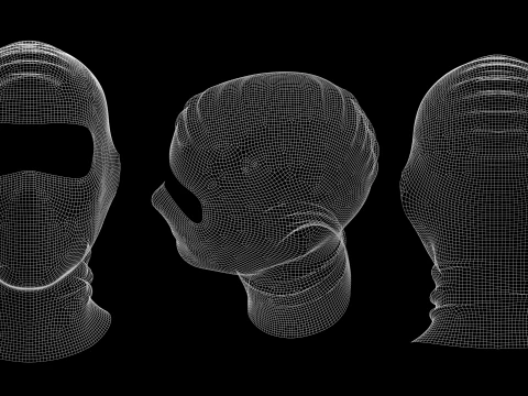 SKI MASK PACK - g8m zpac obj fbx highpoly 3D Model
