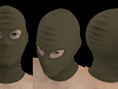 SKI MASK PACK - g8m zpac obj fbx highpoly 3D Model