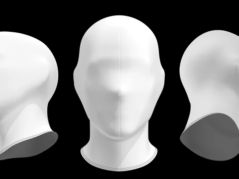 SKI MASK PACK - g8m zpac obj fbx highpoly 3D Model
