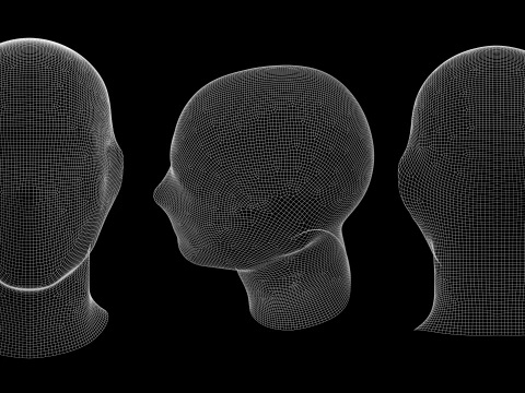 SKI MASK PACK - g8m zpac obj fbx highpoly 3D Model