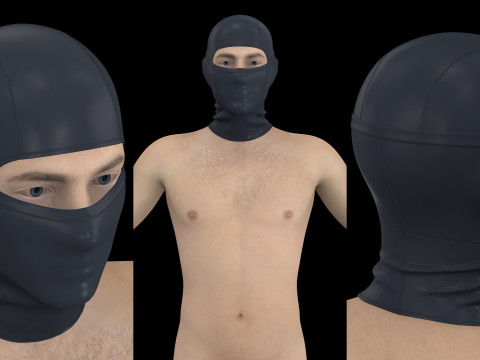 SKI MASK PACK - g8m zpac obj fbx highpoly Modelo 3D