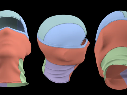SKI MASK PACK - g8m zpac obj fbx highpoly 3D Model