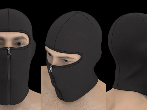 SKI MASK PACK - g8m zpac obj fbx highpoly 3D Model