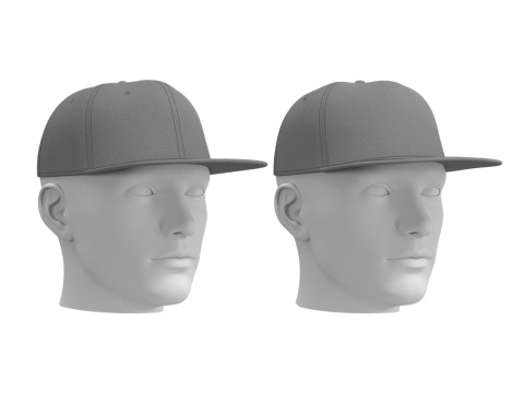 BASIC SNAPBACKS - g8m zprj obj fbx highpoly 3Dモデル