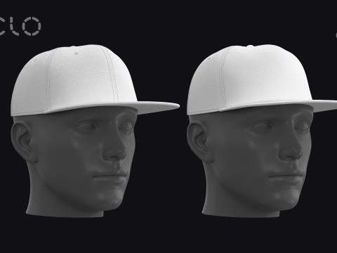 BASIC SNAPBACKS - g8m zprj obj fbx highpoly 3D Model
