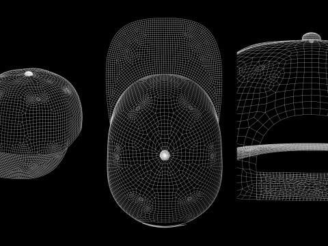 BASIC SNAPBACKS - g8m zprj obj fbx highpoly 3D Model