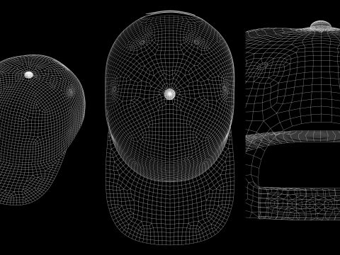 BASIC SNAPBACKS - g8m zprj obj fbx highpoly 3D Model