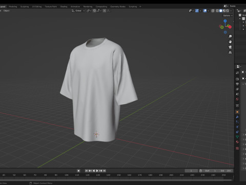 OVERSIZED T-SHIRTS 2021 - mv2 zprj obj fbx highpoly Modello 3D