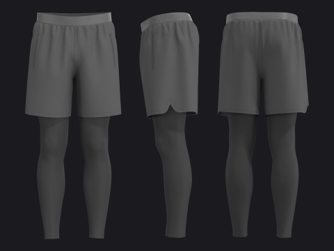FALL RUNNER outfit - mv2 zpac obj fbx highpoly 3D Модель