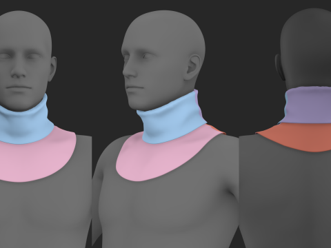 SCARVES PACK 2021 - g8m zprj obj fbx highpoly 3D Модель