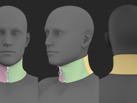 SCARVES PACK 2021 - g8m zprj obj fbx highpoly 3D Модель