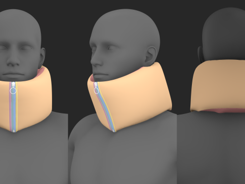 SCARVES PACK 2021 - g8m zprj obj fbx highpoly 3D Модель