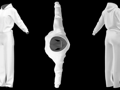TRACKSUIT and SWEATSUIT outfits - mv2 fv2 zpac obj fbx highpoly 3D Model