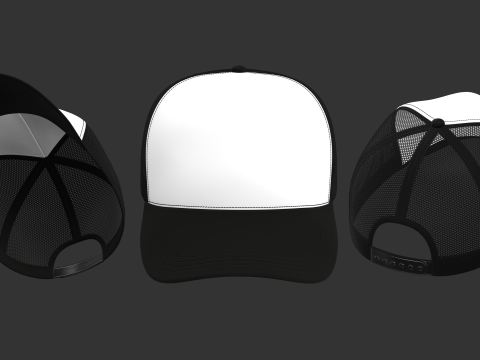 BASIC TRUCKER CAP - g8m zprj obj fbx 3D Модель