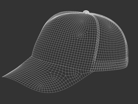 BASIC TRUCKER CAP - g8m zprj obj fbx 3D Модель