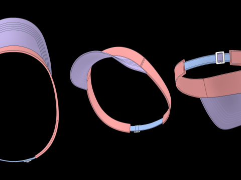 CASUAL CAPS PACK - g8m zprj obj fbx highpoly Modèle 3D