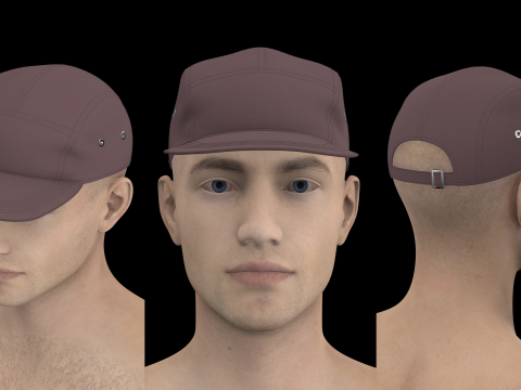 CASUAL CAPS PACK - g8m zprj obj fbx highpoly Modèle 3D