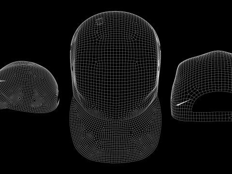 CASUAL CAPS PACK - g8m zprj obj fbx highpoly Modèle 3D