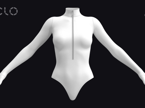 BASIC BODYSUITS - g8f zprj obj fbx highpoly Model 3D