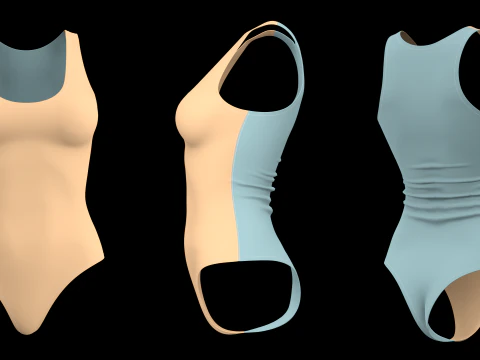 BASIC BODYSUITS - g8f zprj obj fbx highpoly 3D Model