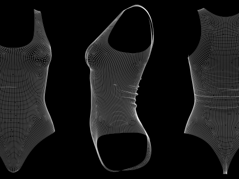 BASIC BODYSUITS - g8f zprj obj fbx highpoly Model 3D