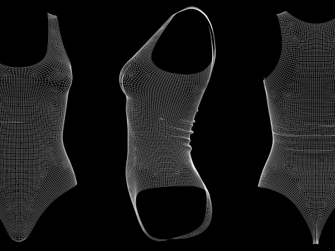 BASIC BODYSUITS - g8f zprj obj fbx highpoly 3D Model