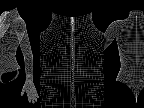 BASIC BODYSUITS - g8f zprj obj fbx highpoly 3D Model