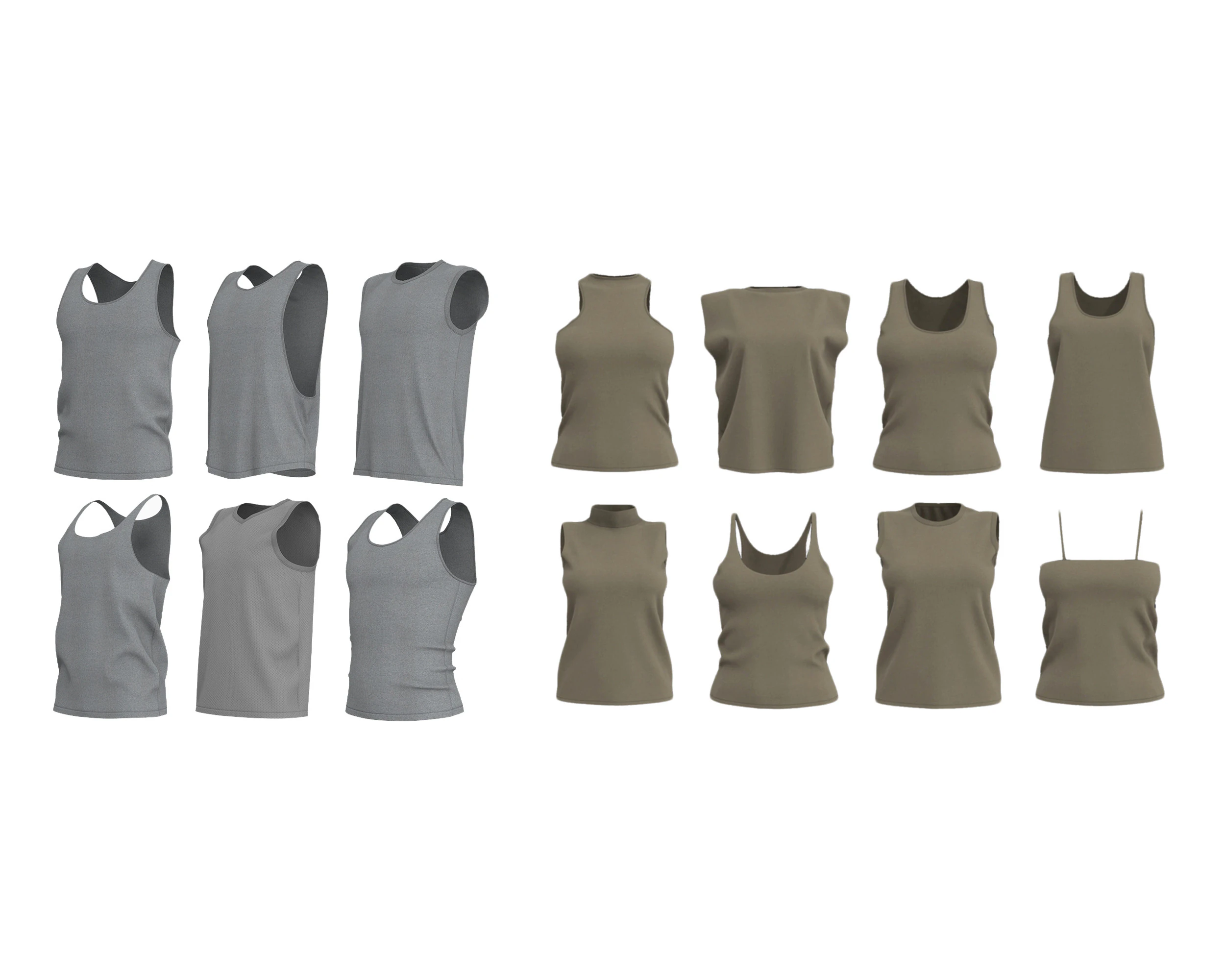 タンクトップパック 2021 - g8m g8f zprj obj highpoly 3Dモデル .c4d .max .obj .3ds .fbx .stl .blend 