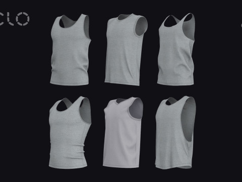 TANK TOPS PACK 2021 - g8m g8f zprj obj highpoly 3Dモデル