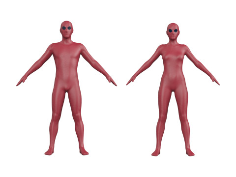 SUPERHERO SUITS PACK 2021 - g8m g8f zprj obj fbx highpoly 3Dモデル