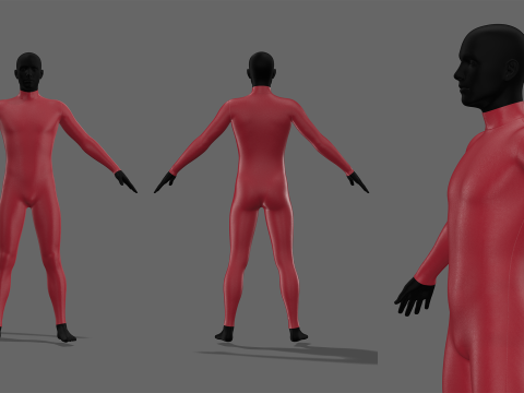 SUPERHERO SUITS PACK 2021 - g8m g8f zprj obj fbx highpoly Modelo 3D