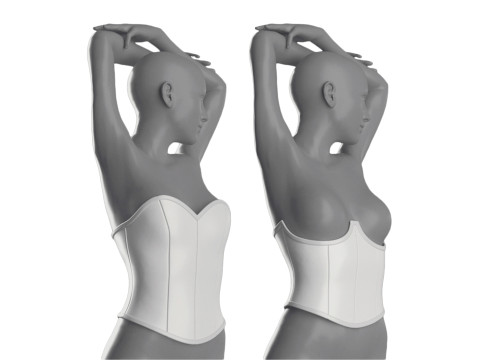 CORSET BASES 2021 - g8f zprj obj fbx highpoly 3Dモデル