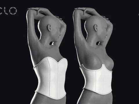 CORSET BASES 2021 - g8f zprj obj fbx highpoly 3D Model