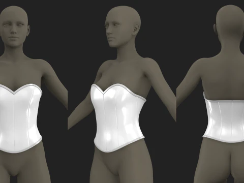 CORSET BASES 2021 - g8f zprj obj fbx highpoly 3D Model