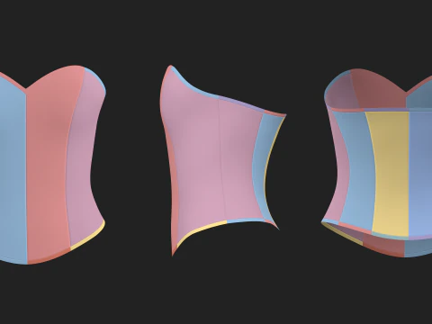CORSET BASES 2021 - g8f zprj obj fbx highpoly 3D Model