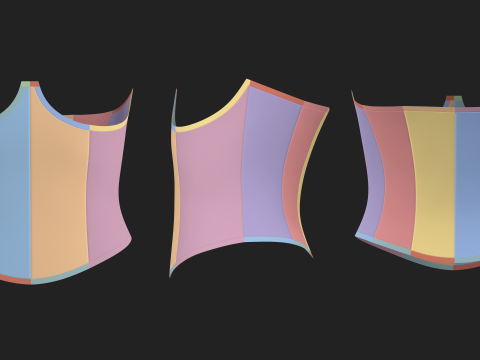 CORSET BASES 2021 - g8f zprj obj fbx highpoly Modèle 3D