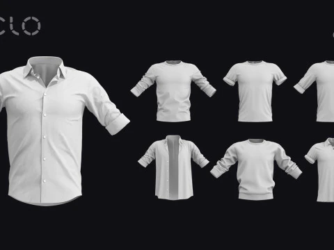 ロールアップスリーブパック 2021 - g8m zprj obj fbx highpoly 3Dモデル