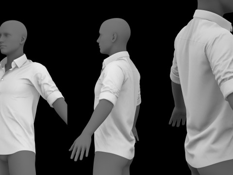 ROLLED UP SLEEVES PACK 2021 - g8m zprj obj fbx highpoly 3Dモデル