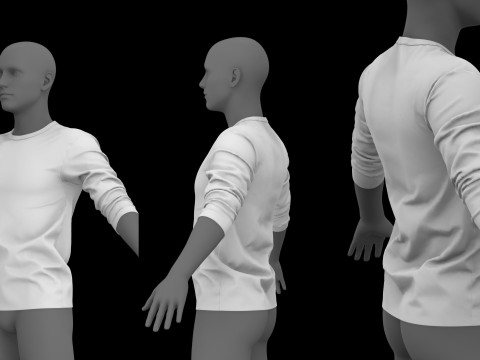 ROLLED UP SLEEVES PACK 2021 - g8m zprj obj fbx highpoly 3Dモデル