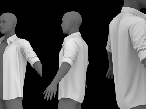 ROLLED UP SLEEVES PACK 2021 - g8m zprj obj fbx highpoly 3Dモデル