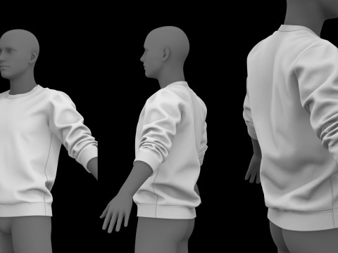ROLLED UP SLEEVES PACK 2021 - g8m zprj obj fbx highpoly 3Dモデル