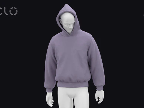 HEAVYWEIGHT HOODIE 2021 - g8m mv2 - clo 3d zprj projects 3D Model