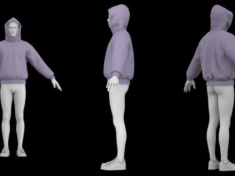 HEAVYWEIGHT HOODIE 2021 - g8m mv2 - clo 3d zprj projects 3Dモデル